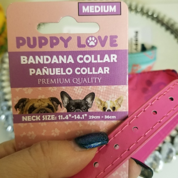 2 pc Fashionable Trendy Collar Dog Bandana New - Picture 3 of 11